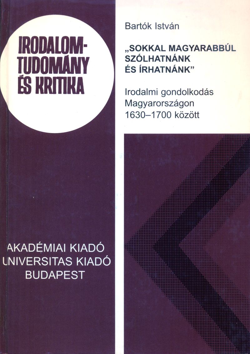 "Sokkal magyarabbúl szólhatnánk és írhatnánk"